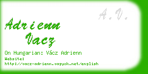 adrienn vacz business card